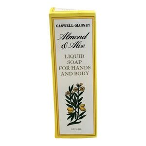 Caswell Massey Almond Aloe Liquid Soap For Hands‎ And Body Pump Bottle 8.2 FL OZ
